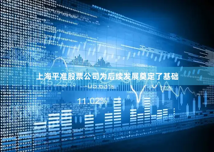上海平准股票公司为后续发展奠定了基础
