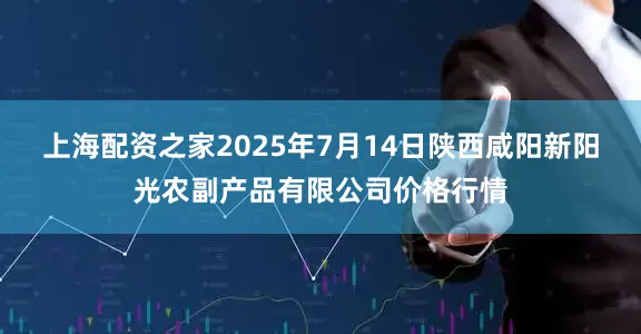 上海配资之家2025年7月14日陕西咸阳新阳光农副产品有限公司价格行情